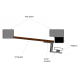 Linkcare Z and L Mounting Brackets For GL-200 Mag-Lock For 250Kg Max Gate Weight